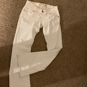 White Levi 504 slouch
